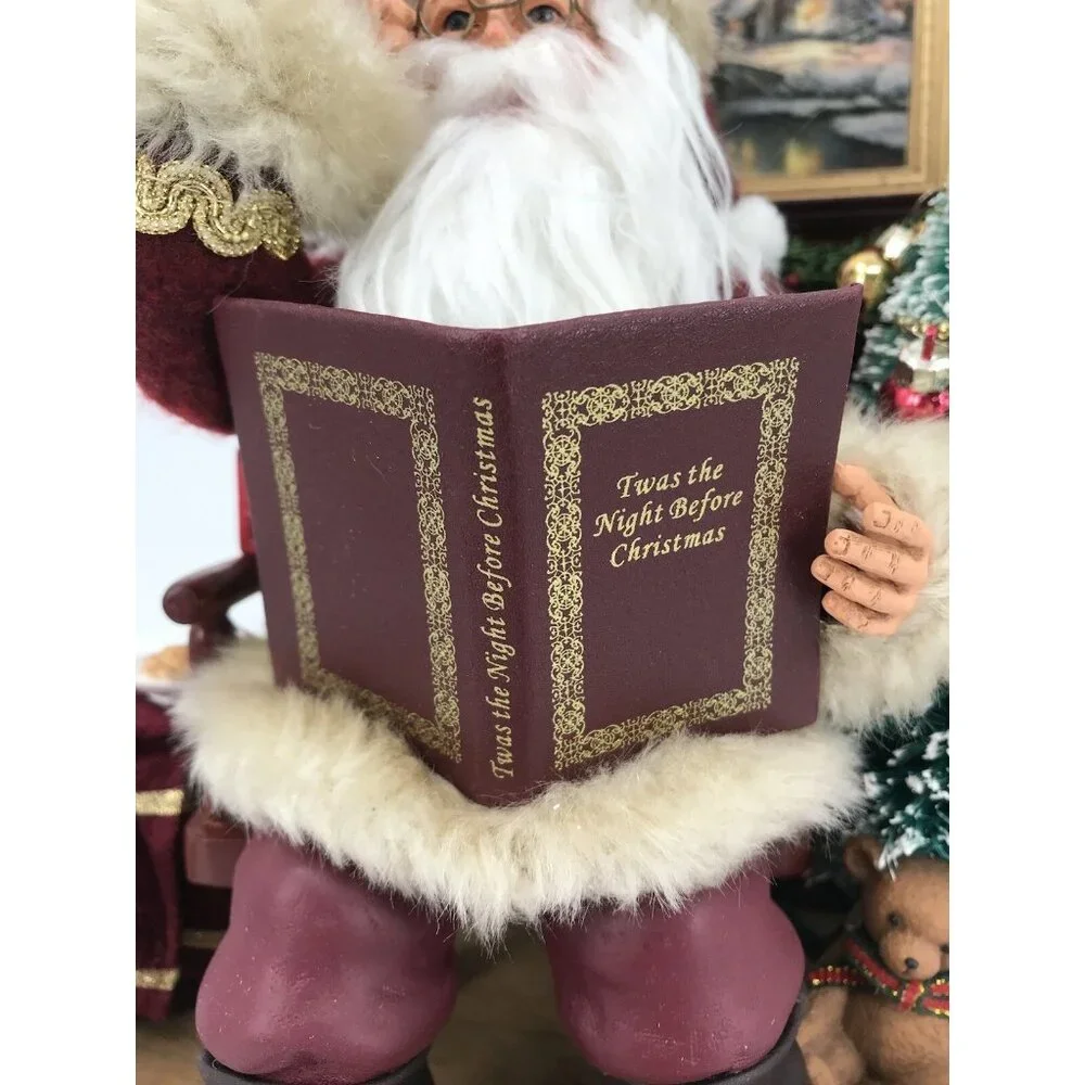Twas the‎ Night Before Christmas Story Telling Santa Bradford COA Kinkade